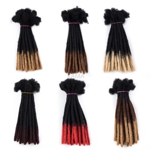 Kama Dreads t27 t30 t613 human hair dreadlock extension 6mm ombre loc extension human hair for man and woman