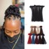 Kamadreads 100% real human hair dreamlock extensions for man women full head handdress 0.4cm/0.6cm/0.8cm dreamlocks human hair