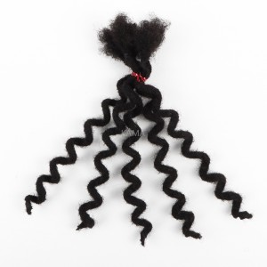 Kamadreads new style curly locks 100% human hair dreadlocks extensions afro kinky curly