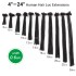 Kamadreads 100% real human hair dreamlock extensions for man women full head handdress 0.4cm/0.6cm/0.8cm dreamlocks human hair