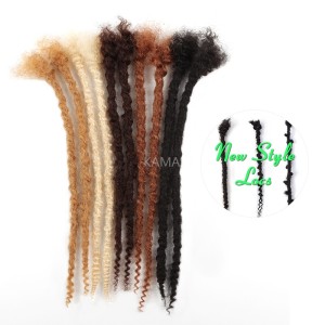 Kamadreads new design human hair textured dreamlocks extensions handdress godspeed locks butterfly locks custom logo label