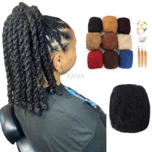 Kamadreads afro bulk human hair kinky twist mech kinky natural hair bulk human afro kinky bulk