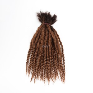Kamadreads 10stands one package textured locs human hair locs coiled loc extensions human hair curly ends