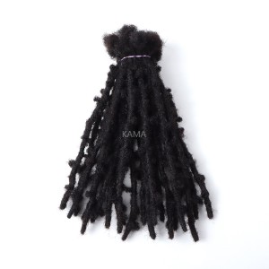 Kamadreads 10stands one package human hair afro kinky bulk permanent loc extensions human hair butterfly lcos new styles