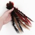 Kamadreads 10stands one package handmade real human hair locs coiled loc extensions human hair curly ends loose goddess locs