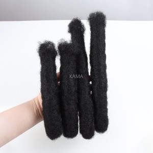 Kamadreads natural extension afro kinky bulk handmade real human hair loc extensions wick locs can be bleached
