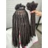 wholesale 100% handmade afro kinky human hair dreadlock extension loc extension human hair crochet dreadlock braiding hair