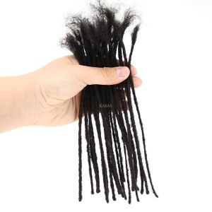 100% Human Hair Dreadlock Extensions for Men/Women/Kids 0.2cm Width Full Hand-made Permanent Dread Locs Extensions Human Hair