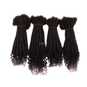 KAMA Dread Locks 100% Handmade Human Hair Afro Kinky Curly Micro Locs Extention Sister locks Dreadlocks Hair