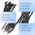 Kamadreads Deep Goddess Locs X-Small Size Handmade Crochet 100% Dreadlocks Extensions Human Hair Locs Extensions 0.4cm