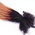 Ombre  100% Hand-Made Loc Extensions Afro Kinky human hair textured crochet Dreadlocks