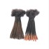 KAMA 100% human hair locs extensions permanent 0.4cm thickness dreadlocks human hair for men/women