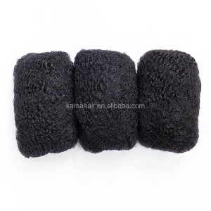KAMA dyeable natural afro kinky bulk human hair for locs/dreadlocks/twist