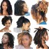 KAMA Dreads 100% human hair loc extensions with curly ends for Women
