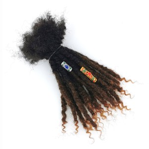 KAMA Dreads 100% human hair loc extensions with curly ends for Women