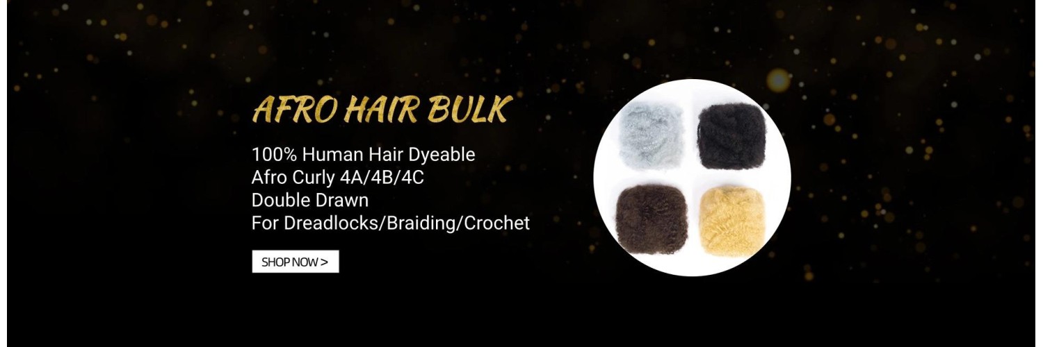 Afro Kinky Bulk Human Hair