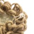 [KAMA dreads] Afro dreadlock high puff drawstring ponytail human hair loc petal buns for black women