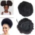 KAMA afro puff ponytail 8inch natural human hair afro kinky puff ponytail for wholesale
