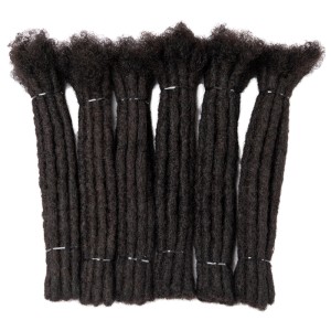 KAMA 100% Handmade Indian Hair Permanent Dreadlock Extensions Can Be Curled and Bleached Needle-Fixed Locs Extension