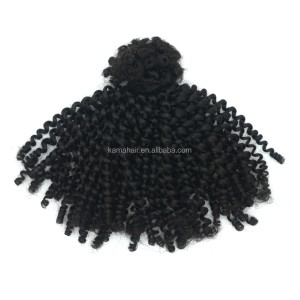 KAMA 4B Factory Price Brazilian Hair Bundles Afro Kinky Curly 4A 4B 4C 8-28inch Remy Hair for Braids