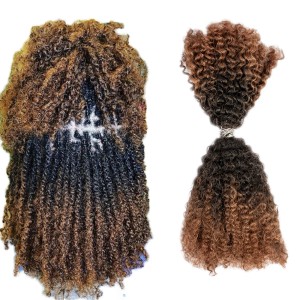 KAMA Virgin Afro Kinky Bulk Hair Big Package Afro Kinky Bulk Human Hair for Dreadlocks Twist Braiding Hair Extensions