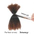 KAMA Virgin Afro Kinky Bulk Hair Big Package Afro Kinky Bulk Human Hair for Dreadlocks Twist Braiding Hair Extensions
