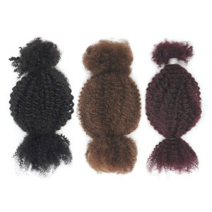 KAMA Braiding Bulk Hair Extensions 4C Texture Afro Kinky Bulk Human Hair Bulk for Braids Curly Dreadlocks Twists