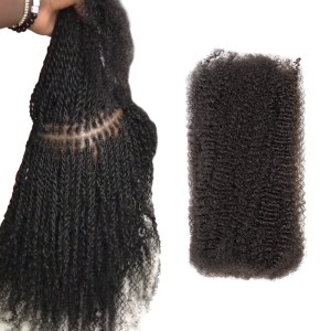 KAMA Factory Hot Sale Pre-stretched Natural Black Human Boho Braiding Extensions for Daily Hairstyles